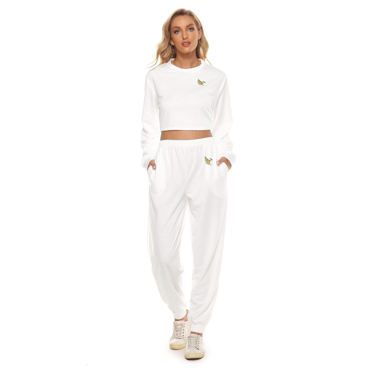 Crop Sweatshirt Suit