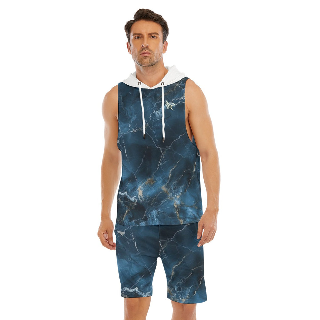 Sleeveless Vest And Shorts Set