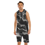 Sleeveless Vest And Shorts Set