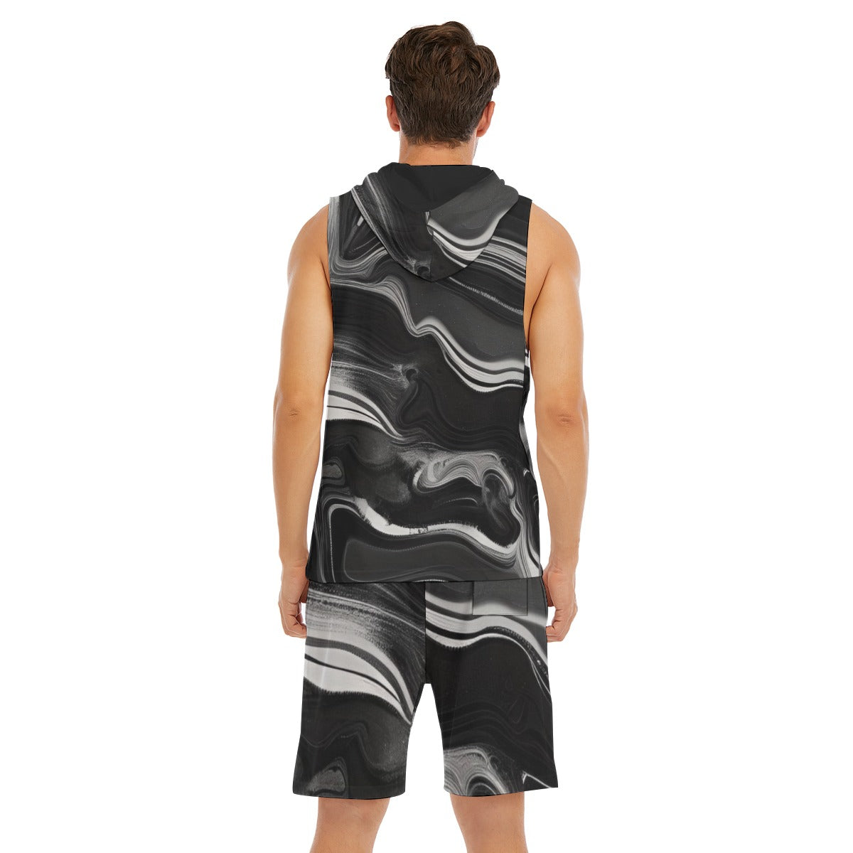 Sleeveless Vest And Shorts Set