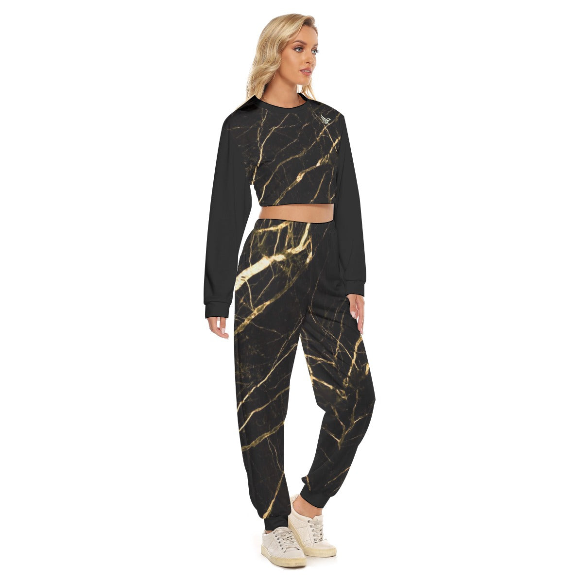 Crop Sweatshirt Suit