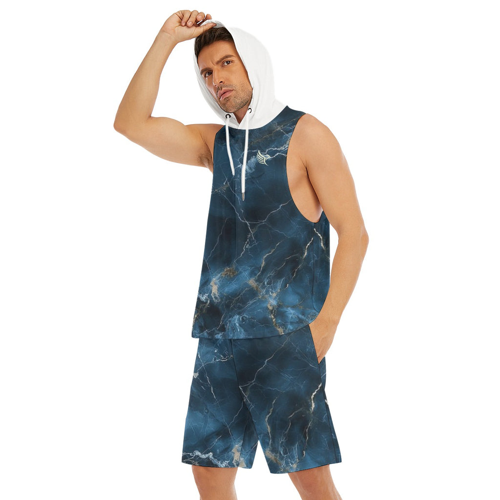 Sleeveless Vest And Shorts Set