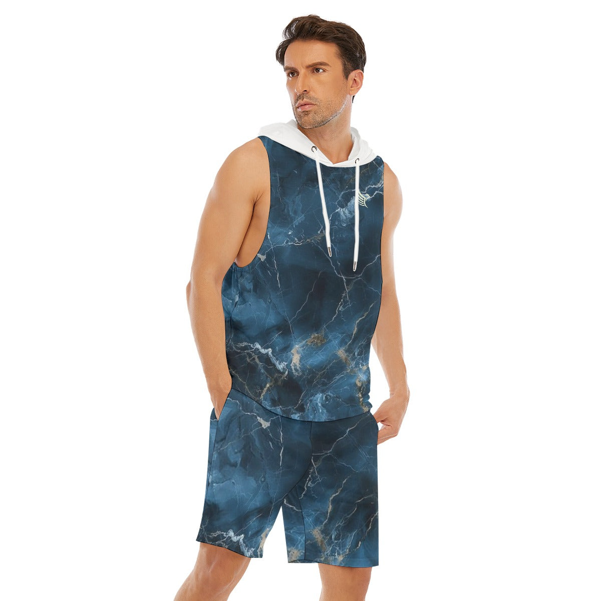 Sleeveless Vest And Shorts Set