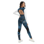 Sport Set With Backless Top And Leggings