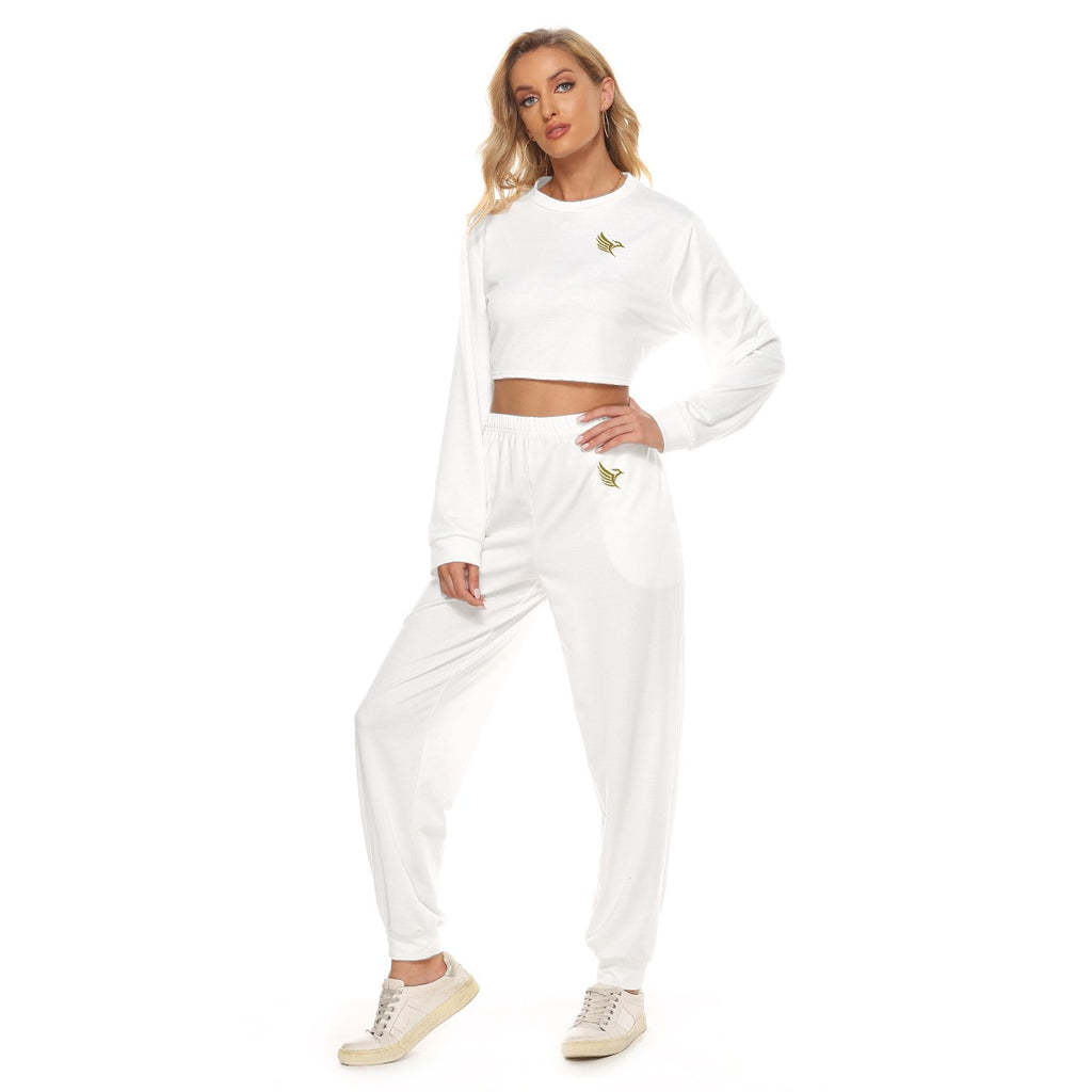 Crop Sweatshirt Suit