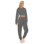 Crop Sweatshirt Suit
