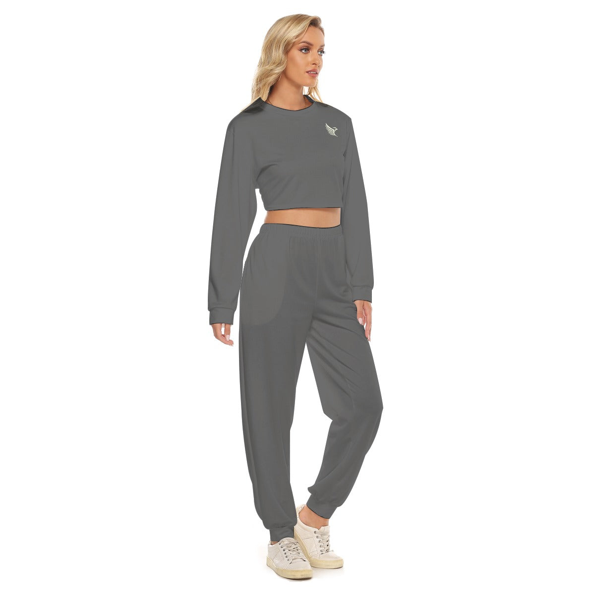 Crop Sweatshirt Suit
