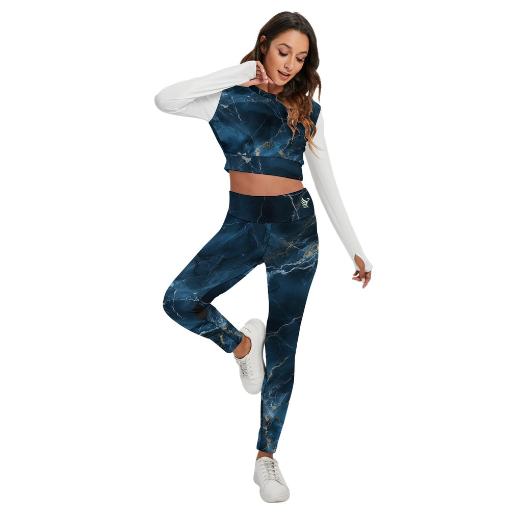 Sport Set With Backless Top And Leggings