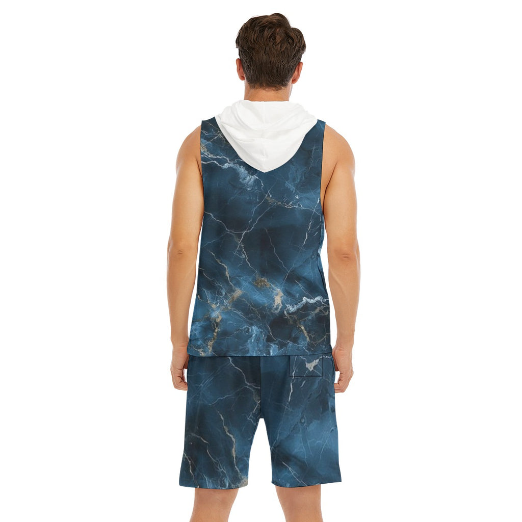 Sleeveless Vest And Shorts Set